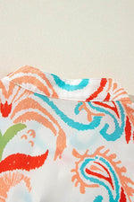 Load image into Gallery viewer, White Printed Tribal Bracelet Sleeve Buttoned Mini Dress - Fashion Queen - 23