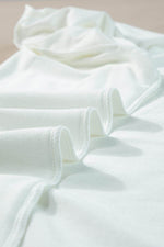 Load image into Gallery viewer, White Round Neck Rolled Sleeve Plus Size T-shirt - Fashion Queen - 18