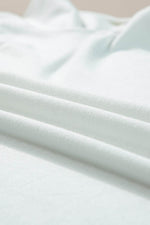 Load image into Gallery viewer, White Round Neck Rolled Sleeve Plus Size T-shirt - Fashion Queen - 21