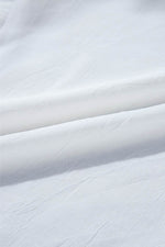 Load image into Gallery viewer, White Solid Knotted Front Loose Fit Sheer Shirt - Fashion Queen - 14