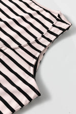 Load image into Gallery viewer, White Striped Print Sleeveless Buttoned Maxi Dress - Fashion Queen - 14