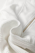 Load image into Gallery viewer, White Textured Half Zip Collared Cap Sleeve Mini Dress - Fashion Queen - 8