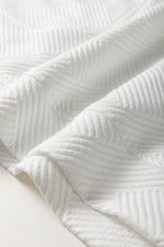 Load image into Gallery viewer, White Textured Half Zip Collared Cap Sleeve Mini Dress - Fashion Queen - 9