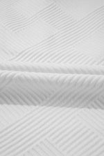 Load image into Gallery viewer, White Textured Half Zip Tank Top Drawstring Shorts Set - Fashion Queen - 24