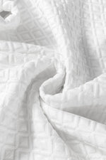 Load image into Gallery viewer, White Textured Puff Long Sleeve Round Neck Top - Fashion Queen - 10