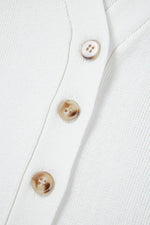 Load image into Gallery viewer, White V Neck Buttoned Sweater Vest - Fashion Queen - 20
