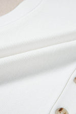 Load image into Gallery viewer, White V Neck Buttoned Sweater Vest - Fashion Queen - 22