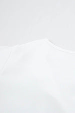 Load image into Gallery viewer, White V Neck Short Sleeve Tee - Fashion Queen - 12