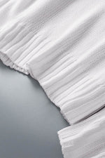 Load image into Gallery viewer, White V neck Drop Shoulder Knitted Sweater - Fashion Queen - 11