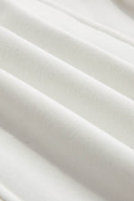 Load image into Gallery viewer, White Zipped Neck Pullover Drop Shoulder Sweatshirt - Fashion Queen - 23