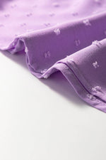 Load image into Gallery viewer, Wisteria Swiss Dot Smocked Frilled Neckline Short Sleeve Plus Size Dress - Fashion Queen - 6