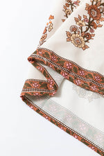 Load image into Gallery viewer, Yellow Floral Print Tie Neck Lantern Sleeve Blouse - Fashion Queen - 11