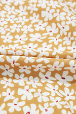 Load image into Gallery viewer, Yellow Floral Short Sleeve V Neck Frilly Tiered Mini Dress - Fashion Queen - 17