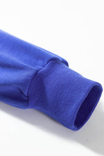 Load image into Gallery viewer, Black Tinsel Game Day Drop Shoulder Graphic Sweatshirt - Fashion Queen