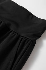 Load image into Gallery viewer, Black Elastic High Waist Pocketed Cargo Jogger Pants