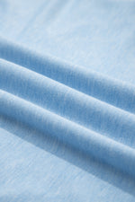 Load image into Gallery viewer, Myosotis Notched Neck Terry Raw Hem Long Sleeve Top