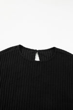 Load image into Gallery viewer, Parchment Solid Color Ribbed Short Sleeve Wide Leg Jumpsuit - Fashion Queen