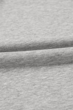 Load image into Gallery viewer, Light Grey Solid Kangaroo Pocket Half Zipper Oversized Hoodie - Fashion Queen