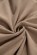 Load image into Gallery viewer, Black Hooded Drawstring Pockets Corduroy Shacket - Fashion Queen