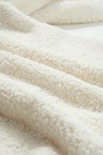 Load image into Gallery viewer, Blue Contrast Flap Pocket Single Breasted Teddy Coat - Fashion Queen