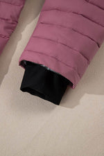 Load image into Gallery viewer, Myosotis Solid Color Quilted Zip-up Puffer Jacket - Fashion Queen