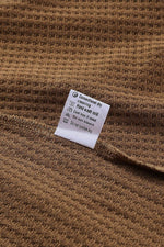 Load image into Gallery viewer, Black Waffle Knit Buttoned Long Sleeve Top - Fashion Queen