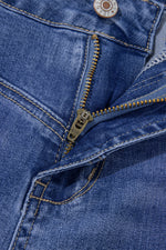 Load image into Gallery viewer, Beau Blue Tailored Center Seam Detail Straight Loose High Rise Jeans