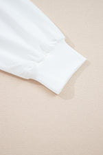 Load image into Gallery viewer, White Stripe Colorblock Patchwork Contrast Stitching Oversize Sweatshirt