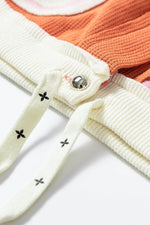 Load image into Gallery viewer, Beige Quilted Textured Patchwork Loose Fit Hooded Jacket - Fashion Queen