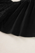 Load image into Gallery viewer, Tomato Red Shirred V Neck Short Flutter Sleeve Textured Blouse - Fashion Queen