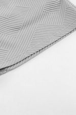 Load image into Gallery viewer, Black Textured Long Sleeve Top and Drawstring Shorts Set - Fashion Queen