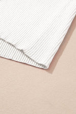 Load image into Gallery viewer, Black V Neck Ribbed Knit Lightweight Short Sleeve Sweater - Fashion Queen