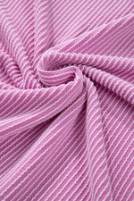 Load image into Gallery viewer, Carbon Grey Corded Knit Long Sleeve Top and High Waist Shorts Set - Fashion Queen