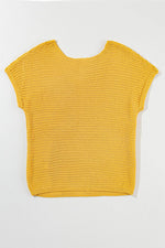 Load image into Gallery viewer, Red Clay Solid Loose Knit Short Dolman Sleeve Sweater - Fashion Queen