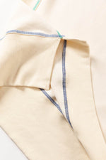 Load image into Gallery viewer, Black Contrast Stitching Split Baggy Sweatshirt - Fashion Queen