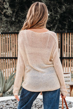 Load image into Gallery viewer, Coral Crochet Hollow-out Jumper Top Sweater