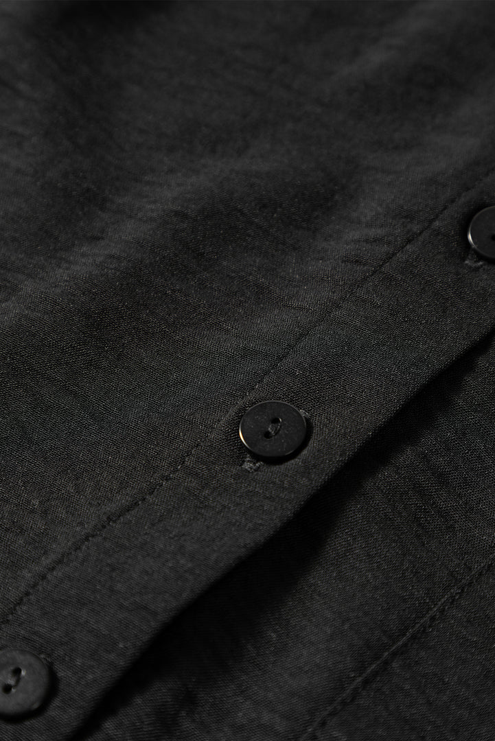 White Pure Color Patch Pocket Shirt