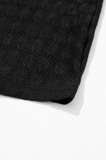 Load image into Gallery viewer, Light French Beige Lattice Textured Split Neck Tank Top - Fashion Queen