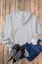 Load image into Gallery viewer, White Fleece Lined Kangaroo Pocket Drawstring Chunky Hoodie - Fashion Queen