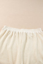 Load image into Gallery viewer, Pink Fringe Trim Textured Short Two Piece Set - Fashion Queen