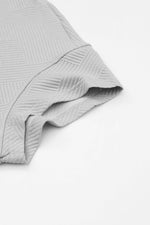 Load image into Gallery viewer, Black Textured Loose Fit T Shirt and Drawstring Pants Set - Fashion Queen