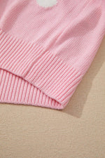 Load image into Gallery viewer, Black Floral Print Knitted Open Front Loose Cardigan - Fashion Queen