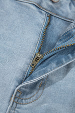 Load image into Gallery viewer, Beau Blue Mid Rise Ankle-Length Distressed Skinny Jeans