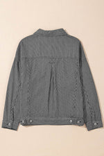 Load image into Gallery viewer, Light Blue Washed Oversize Pocketed Denim Jacket - Fashion Queen