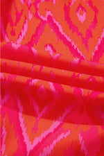 Load image into Gallery viewer, Strawberry Pink Western Aztec Geometric Ruffled 3/4 Sleeve Shirt