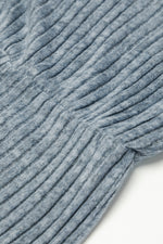 Load image into Gallery viewer, Mist Green Ribbed Keyhole Short Sleeve Wide Leg Jumpsuit - Fashion Queen - 20