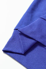 Load image into Gallery viewer, Black Tinsel Game Day Drop Shoulder Graphic Sweatshirt - Fashion Queen