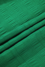 Load image into Gallery viewer, Sail Blue Solid Textured Smocked Puff Short Sleeve High Waist Long Dress - Fashion Queen -  20