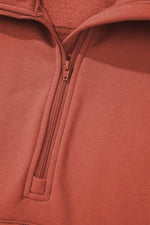 Load image into Gallery viewer, Bonbon Fleece Lined Zip Up Stand Collar Thumbhole Sleeve Sweatshirt - Fashion Queen