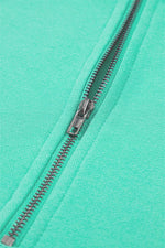 Load image into Gallery viewer, Light Grey Solid Kangaroo Pocket Half Zipper Oversized Hoodie - Fashion Queen